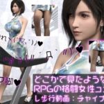 どこかで見たようなRPGの格闘女性コスプレウォーキング