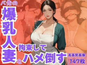 バ先の爆乳人妻を拘束してハメ倒す