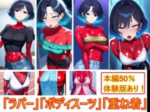 【露出多めの服だからこそ】重ね着フェチ怪人【ラバーボディスーツ編2】
