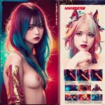 過激系美女！ジャケット風アート風写真集！