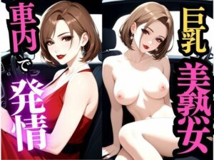 車内で繰り返される快楽、屋外で巨乳熟女の誘惑