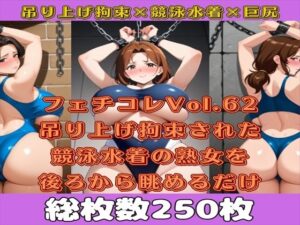 フェチコレVol.63 吊り上げ拘束された競泳水着姿の巨乳・巨尻熟女を後ろから眺めるだけ【総枚数250枚】