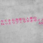脳イキできる清楚な人妻のねっとりフェラチオボイスASMR