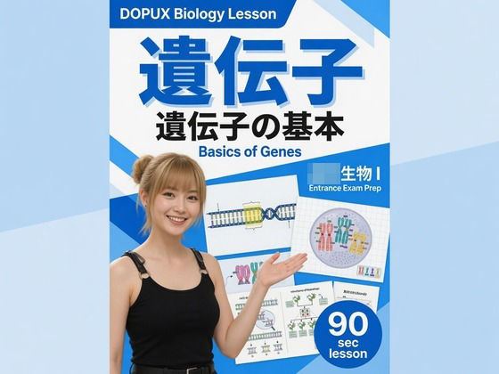 【▲20】一ノ瀬廻里 大学に進学し強豪予備校『DOPUX(ドピュックス』で生物I,IIを教える名物講師に!(Vol.008:遺伝子)