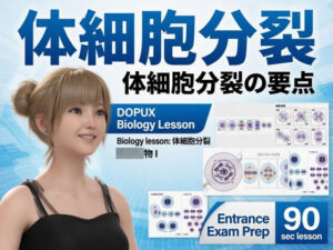 【▲20】一ノ瀬廻里 大学に進学し強豪予備校『DOPUX(ドピュックス』で生物I,IIを教える名物講師に!(Vol.009:体細胞分裂)