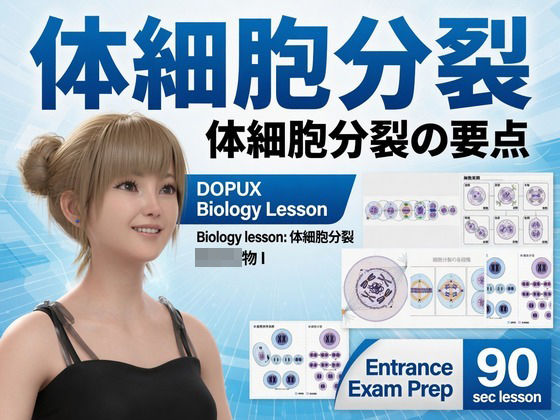 【▲20】一ノ瀬廻里 大学に進学し強豪予備校『DOPUX(ドピュックス』で生物I,IIを教える名物講師に!(Vol.009:体細胞分裂)