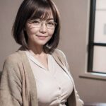 【AI】‘メガネ熟女’キャリアウーマンの昼の顔と夜顔