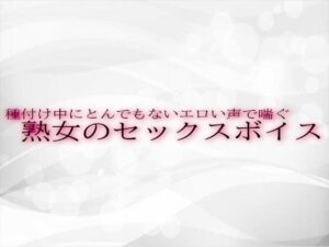 種付け中にとんでもないエロい声で喘ぐ熟女のセックスボイス