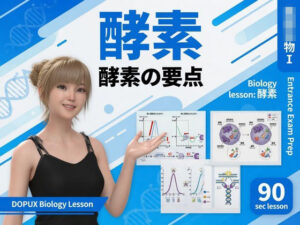 【▲20】一ノ瀬廻里 大学に進学し強豪予備校『DOPUX(ドピュックス』で生物I,IIを教える名物講師に!(Vol.018:酵素)