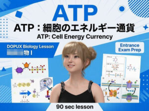 【▲20】一ノ瀬廻里 大学に進学し強豪予備校『DOPUX(ドピュックス』で生物I,IIを教える名物講師に!(Vol.019:ATP)