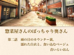 【官能小説】惣菜屋さんのぽっちゃり奥さん 第二話 雨の日のカウンター裏。濡れた白衣と、食い込むベージュ