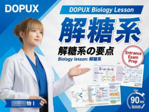 【▲20】一ノ瀬廻里 大学に進学し強豪予備校『DOPUX（ドピュックス』で生物I，IIを教える名物講師に！（Vol.021:解糖系）