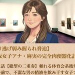 【ひき逃げ弱み握られ脅迫】看板女子アナ・麻実の完全肉便器化計画  第二話  【絶望の二重奏】頼れる体育会系後輩の目の前で、不潔な男の精液を飲み干す女子アナ
