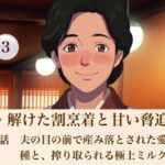 続・解けた割烹着と甘い脅迫  第三話  夫の目の前で産み落とされた愛人の種と、搾り取られる極上ミルク