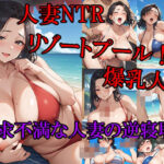人妻NTRリゾートプール！！ 爆乳人妻 欲求不満な人妻の逆寝取り 更年期前の性欲が高まっている熟女に思いっきり精子を中出しする！！