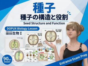 【▲20】一ノ瀬廻里 大学に進学し強豪予備校『DOPUX(ドピュックス』で生物I,IIを教える名物講師に!(Vol.036:種子)