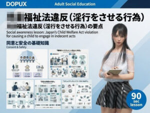 【△20】パンチラガチャ★二階堂 沙耶 大学に進学し強豪予備校『DOPUX(ドピュックス)』で社会人向け講座(性犯罪)を教える名物講師に!(Vol.021:売◯◯福祉法違反(淫行をさせる行為))