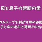 引っ越し作業でガムテープを剥がす母の谷間〜息子と床の毛布で荷解き中出し〜