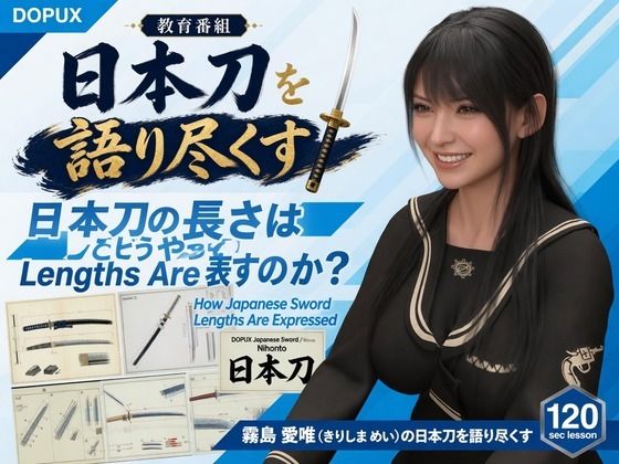 パンチラガチャ★霧島 愛唯(きりしま めい)『日本刀を語り尽くす』第1章-まず「日本刀とは何か」を知る(014-日本刀の長さはどうやって表すのか?)