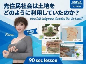 パンチラガチャ★西陣郁奈(にしじんかな)強豪予備校『DOPUX(ドピュックス)』で大学受験生向け講座(世界史)を教える名物講師!(Vol.010:先住民社会は土地をどのように利用していたのか?)
