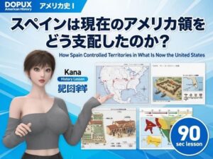 パンチラガチャ★西陣郁奈(にしじんかな)強豪予備校『DOPUX(ドピュックス)』で大学受験生向け講座(世界史)を教える名物講師!(Vol.019:スペインは現在のアメリカ領をどう支配したのか?)