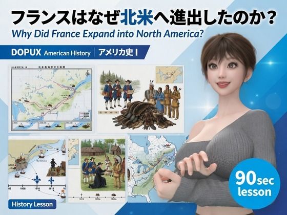 パンチラガチャ★西陣郁奈(にしじんかな)強豪予備校『DOPUX(ドピュックス)』で大学受験生向け講座(世界史)を教える名物講師!(Vol.021:フランスはなぜ北米へ進出したのか?)
