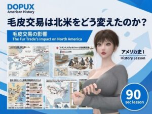 パンチラガチャ★西陣郁奈（にしじんかな）強豪予備校『DOPUX（ドピュックス）』で大学受験生向け講座（世界史）を教える名物講師！（Vol.022:毛皮交易は北米をどう変えたのか？）